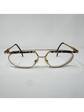 Cazal MOD 254/3 COL 423 Gold Brown Tiger Eyeglass Frames 57-13-135 B